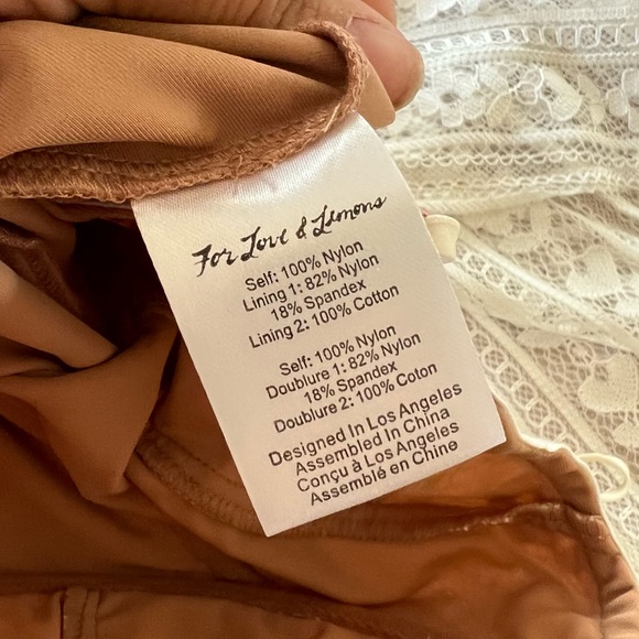 For Love and Lemons Dakota Lace Midi Dress in White - Picture 7 of 13